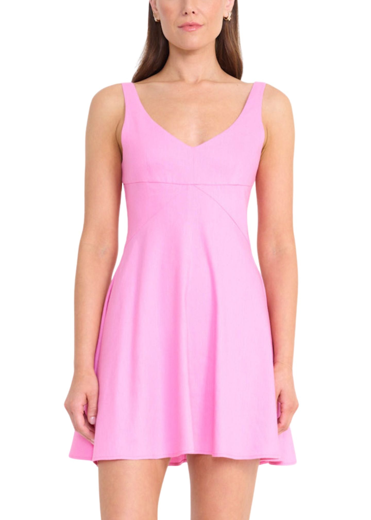 Madison Linen Mini Dress-Dresses-Uniquities