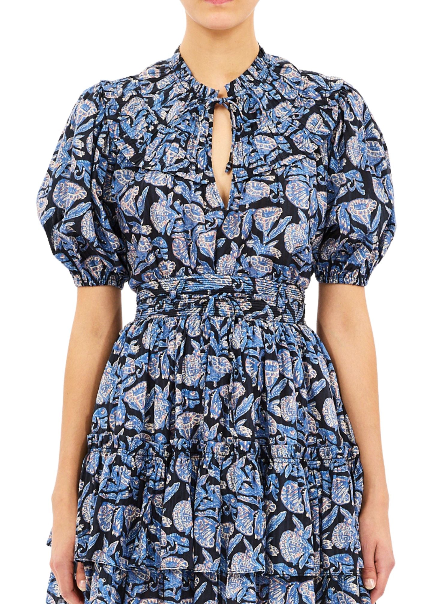 Elvie Short Sleeve Cotton Top-Tops/Blouses-Uniquities