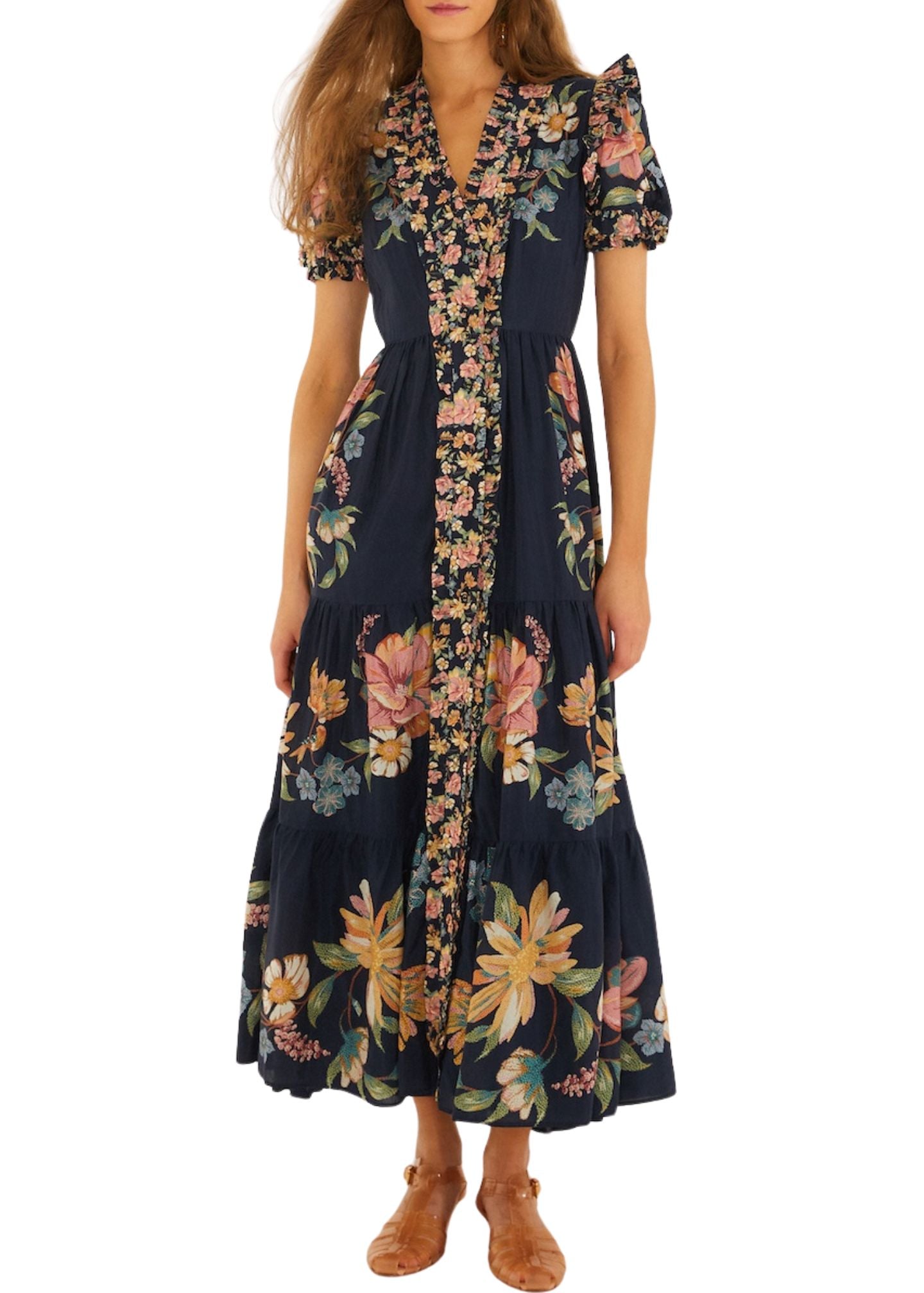 Maira Floral Maxi Dress-Dresses-Uniquities