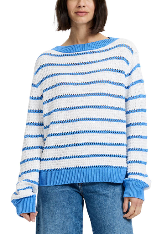 Teddy Stripe Pullover-Sweaters-Uniquities
