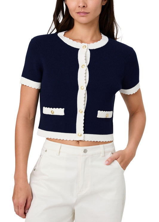 Bennet Rib Knit Top-Sweaters-Uniquities