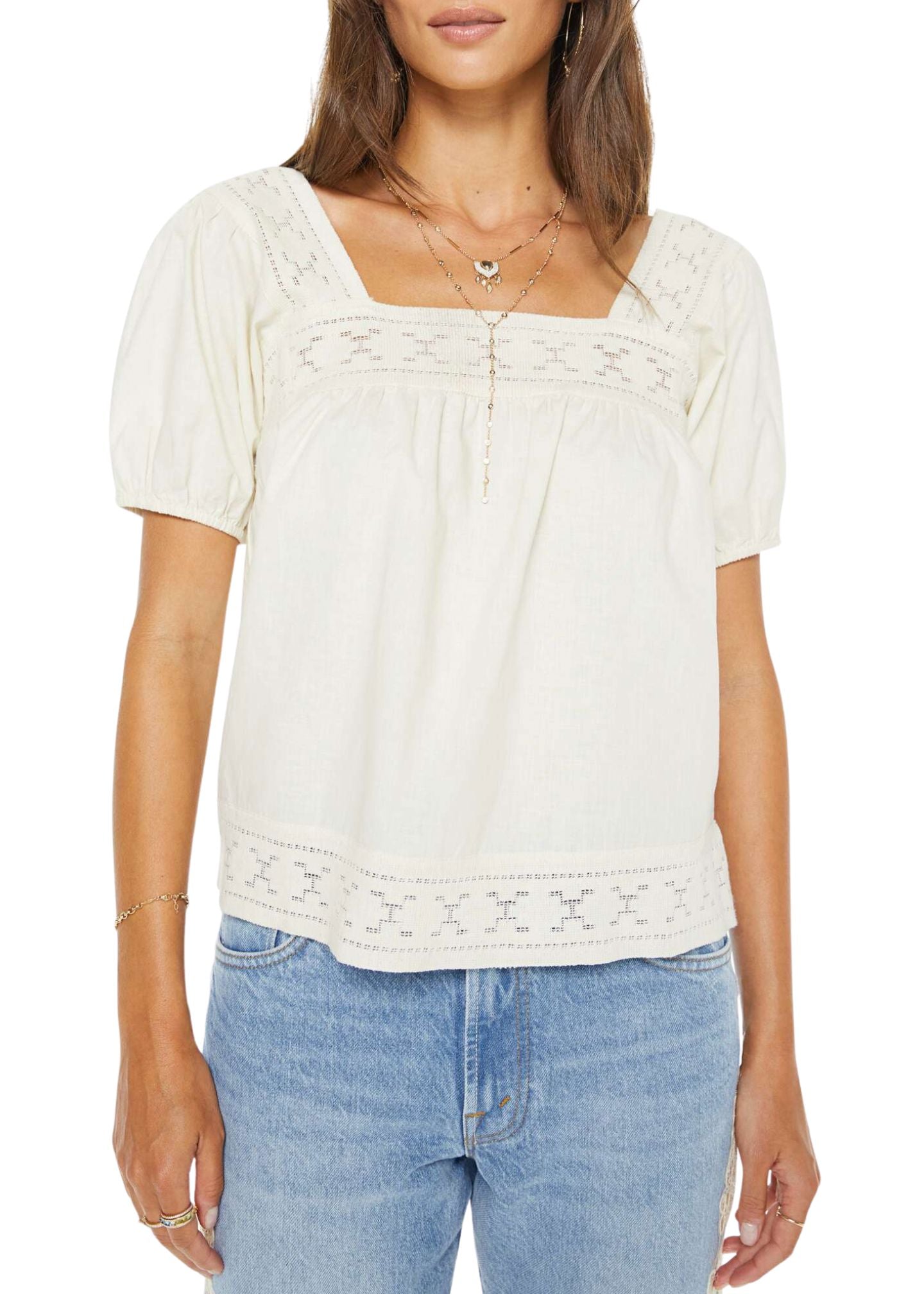 The Memory Lane Puff Sleeve Top-Tops/Blouses-Uniquities