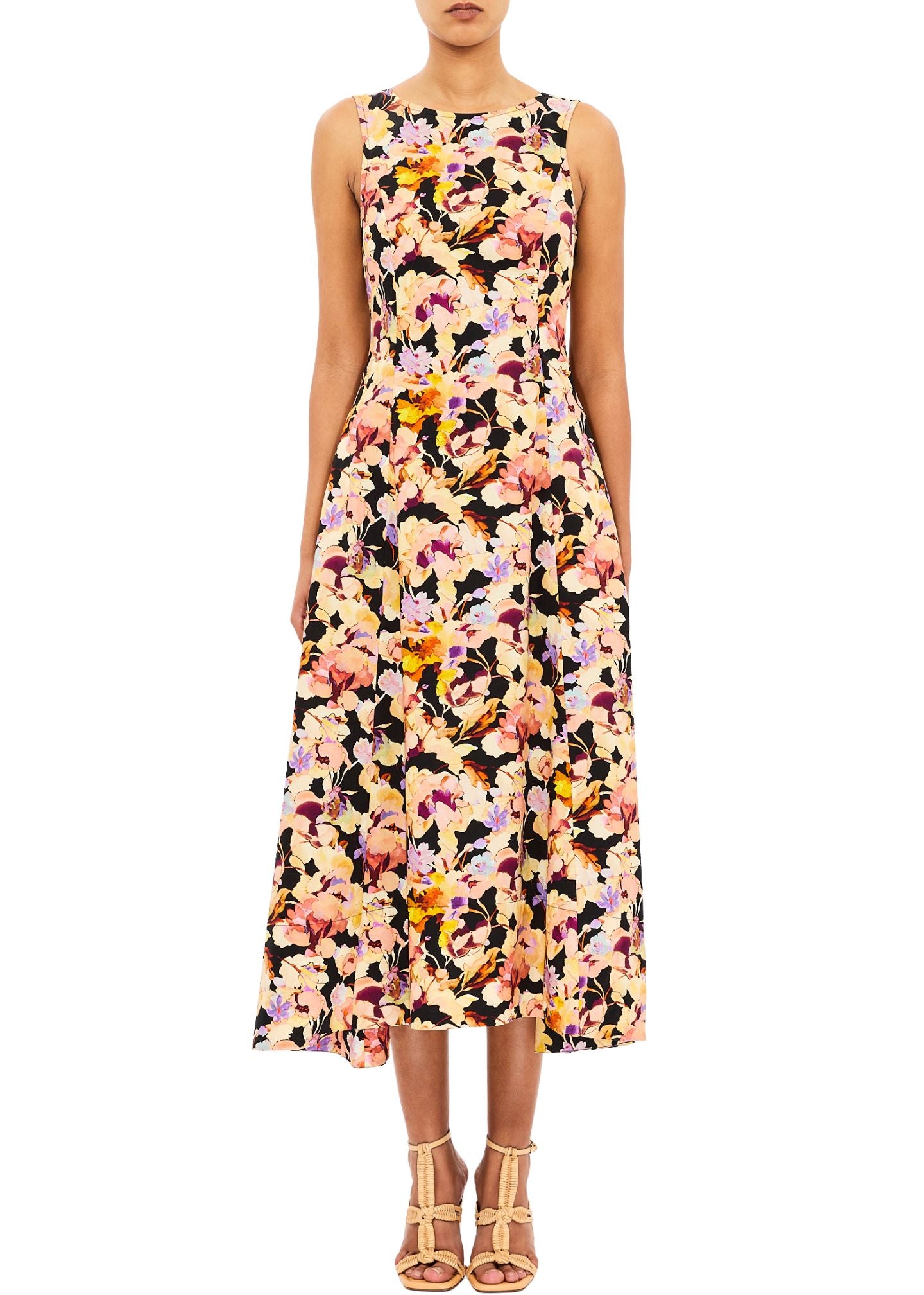 Georgia Cotton Midi Dress-Dresses-Uniquities
