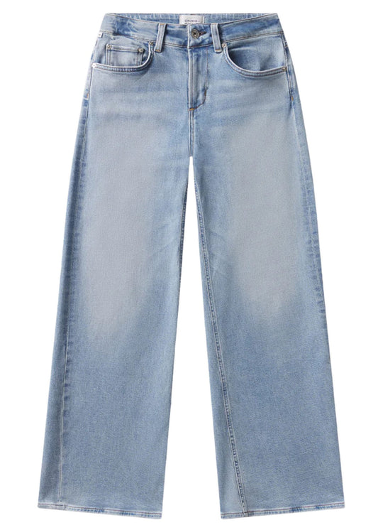 Nora Trouser Jeans in Bowery-Denim-Uniquities