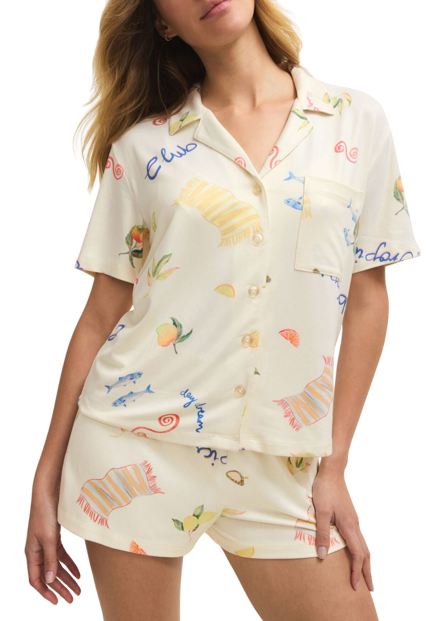 Beach Days PJ Top-Lounge-Uniquities