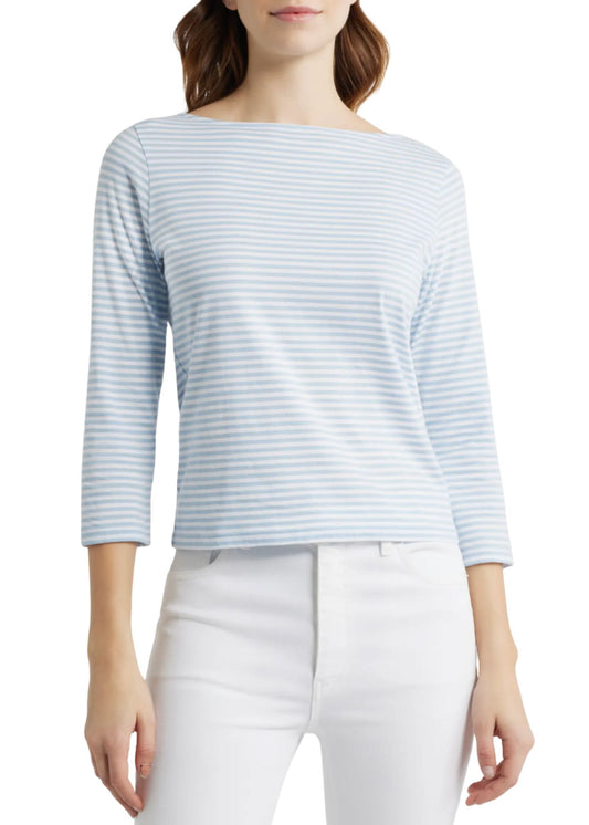 Long Sleeve Boatneck Tee-Tops/Blouses-Uniquities