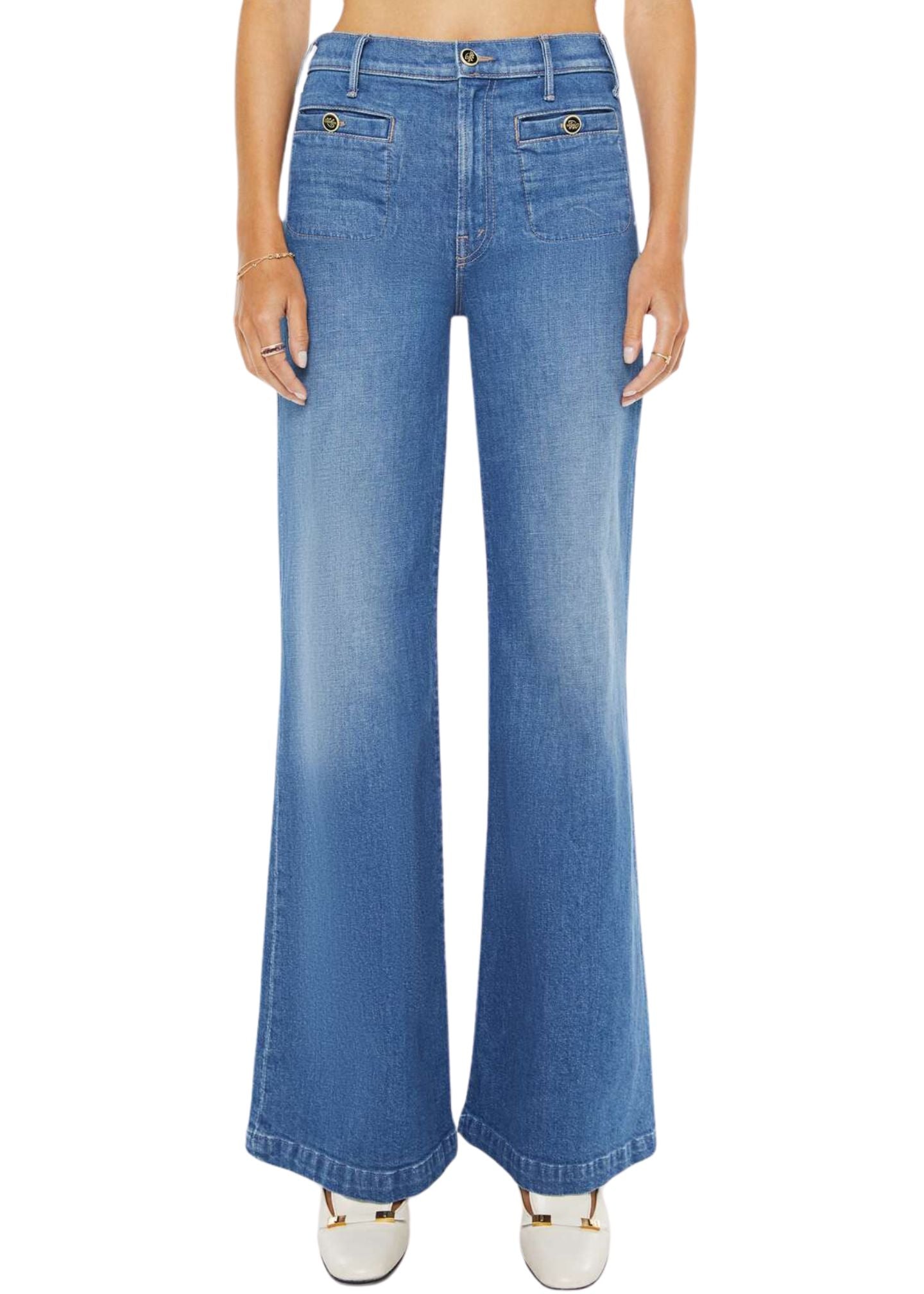 The Stashed Hustler Roller Sneak Jeans-Denim-Uniquities