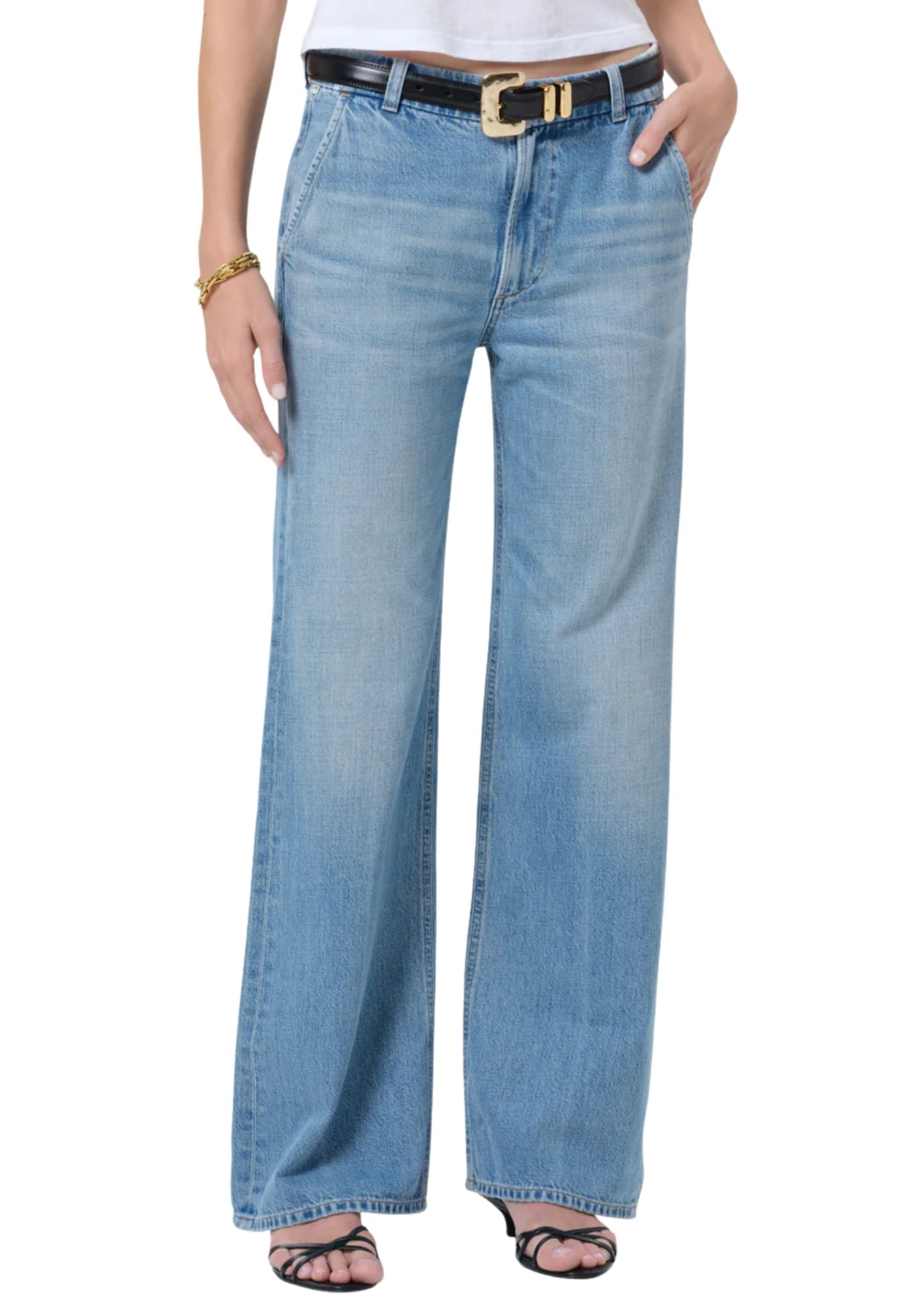 Annina Pocket Trouser 30" Jeans-Denim-Uniquities