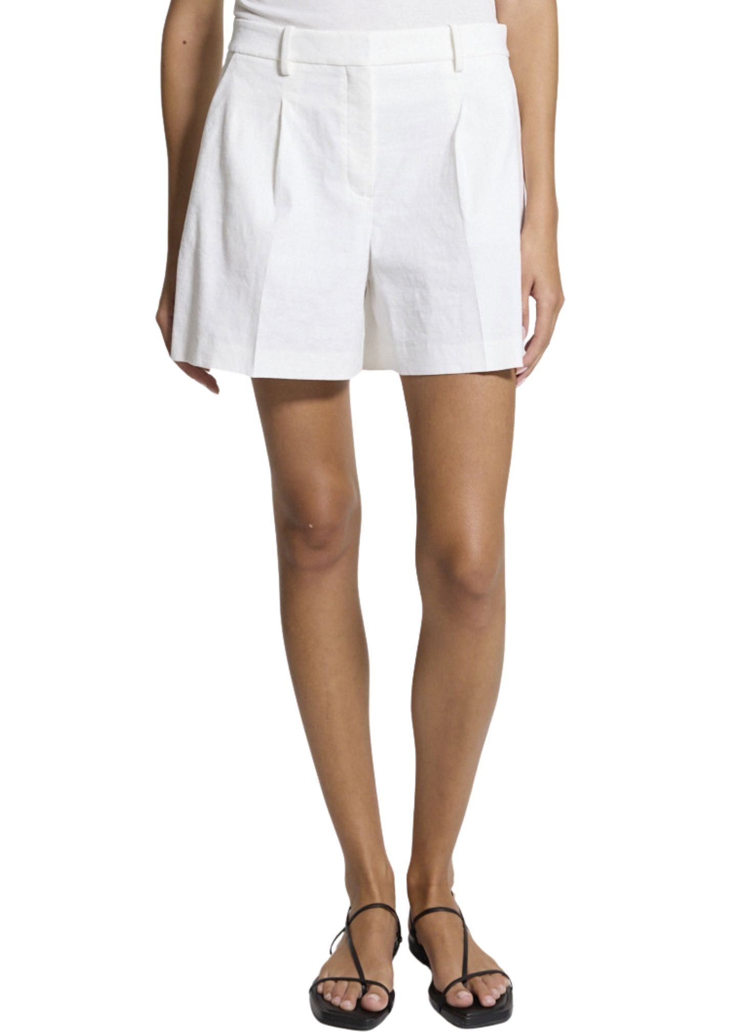 Fluid Pleated Short-Bottoms-Uniquities