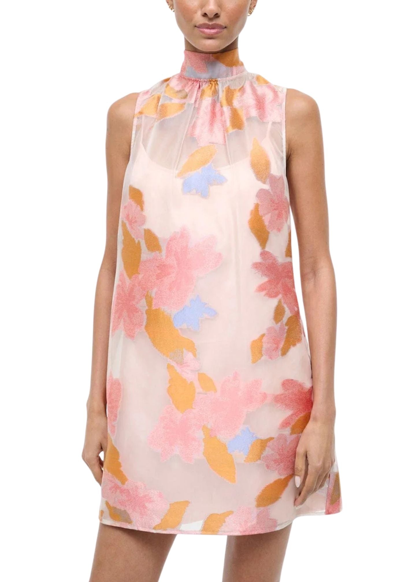 staud albee mini dress STAUD, Albee Mini Dress in Spring Day, Size Large