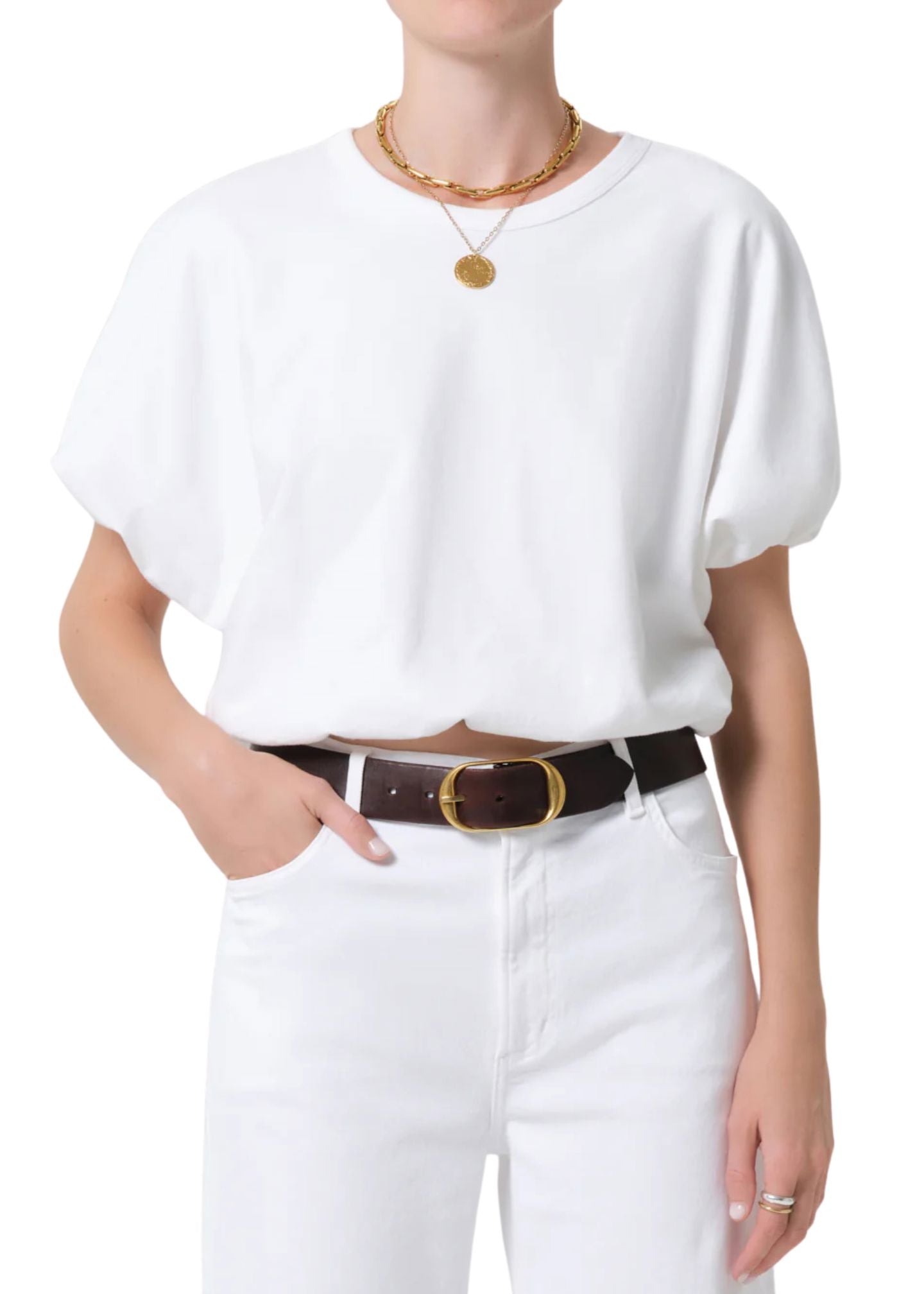 Gia Bubble Tee-Tops/Blouses-Uniquities