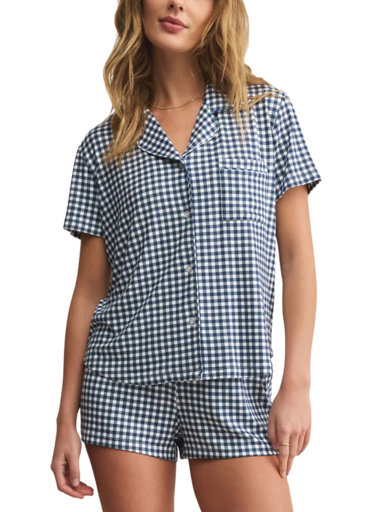 Amy Gingham Top-Lounge-Uniquities