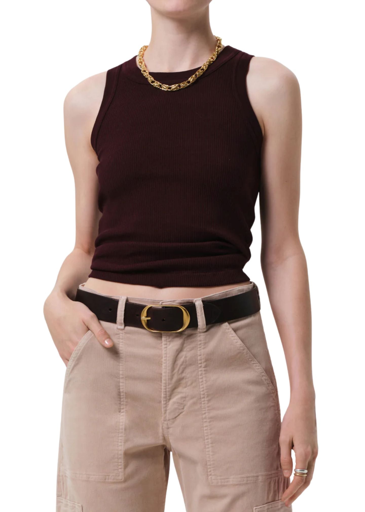 Isabel Rib Tank-Tee Shirts-Uniquities