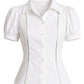 Meredith Button Down Blouse-Tops/Blouses-Uniquities
