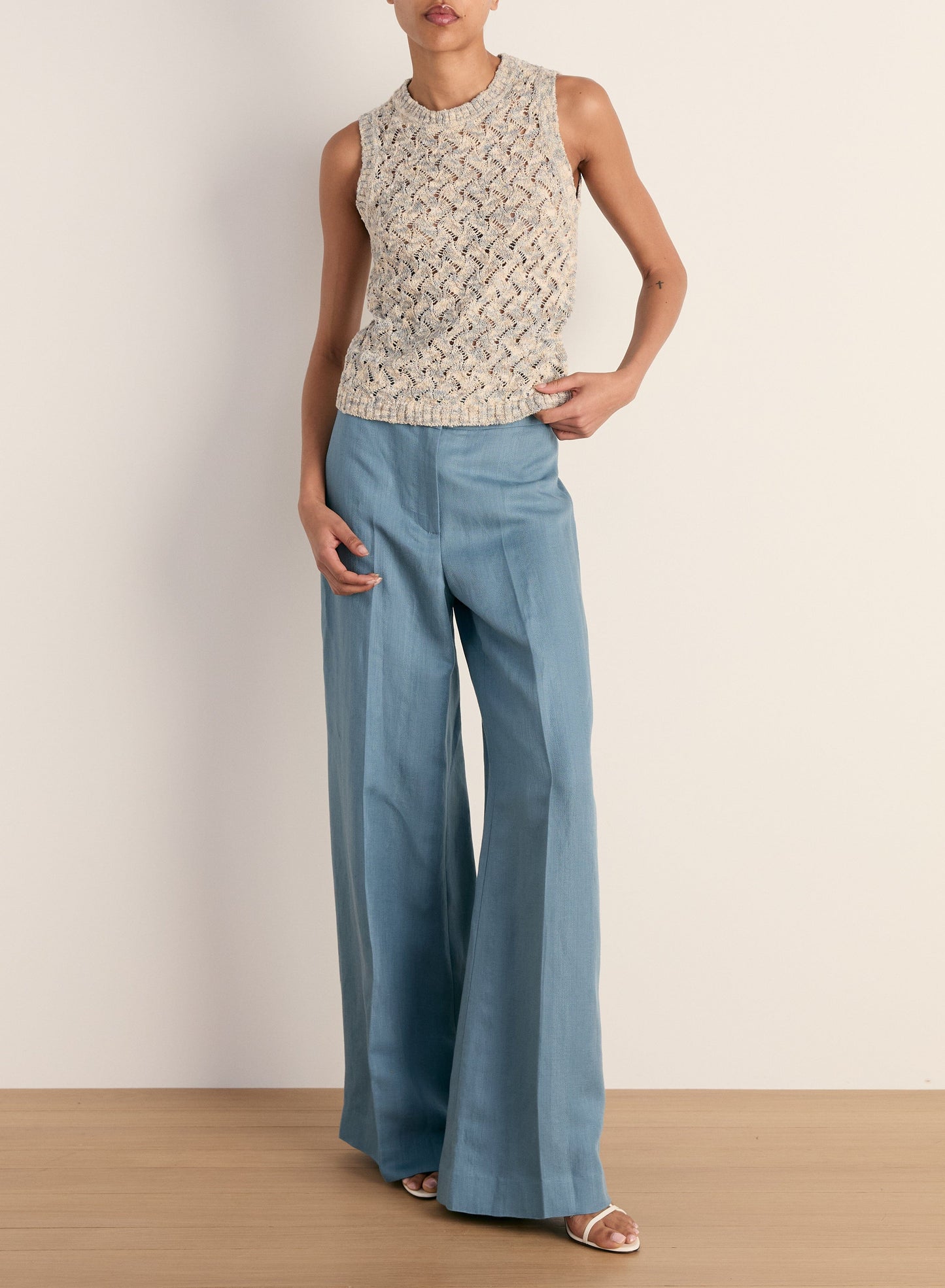 Cropped Jerrel Knit Tank Tops/Blouses Veronica Beard 