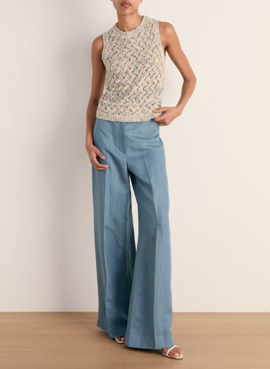 Cropped Jerrel Knit Tank-Tops/Blouses-Uniquities