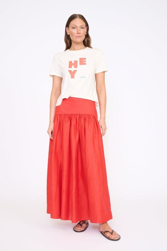 Procida Linen Skirt-Bottoms-Uniquities
