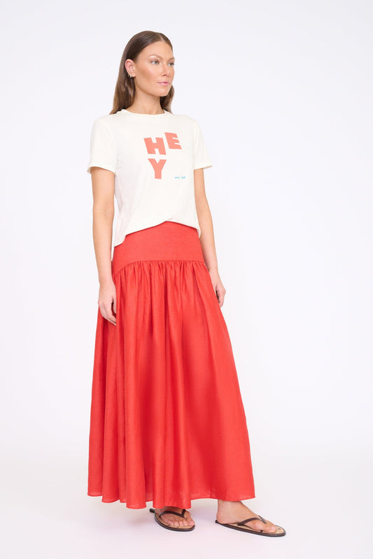 Procida Linen Skirt-Bottoms-Uniquities
