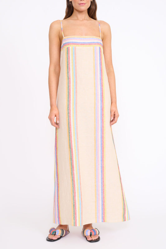Laura Linen Dress-Dresses-Uniquities