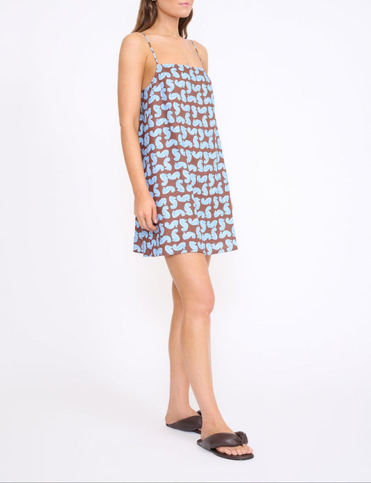 Laura Linen Mini Dress-Dresses-Uniquities