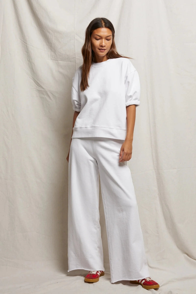 Amber Terry Wide Leg Pant-Bottoms-Uniquities