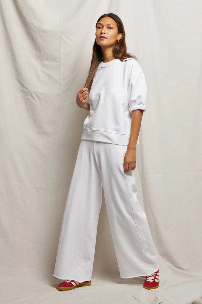 Amber Terry Wide Leg Pant-Bottoms-Uniquities