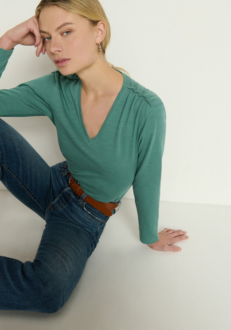 Remi V-Neck Top-Tops/Blouses-Uniquities