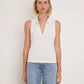 Roberta Collared Tank-Tops/Blouses-Uniquities