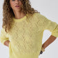 Allover Pointelle Crew-Sweaters-Uniquities