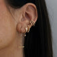 14k Spiked Hinge Huggie Earrings-Jewelry-Uniquities