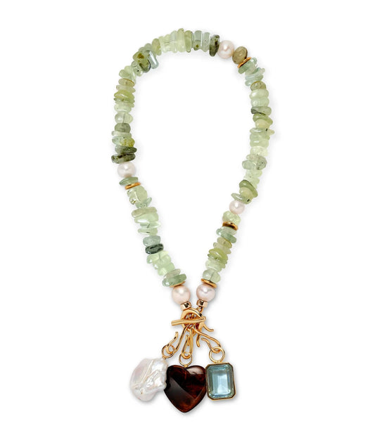 Mood Necklace In Prehnite-Jewelry-Uniquities