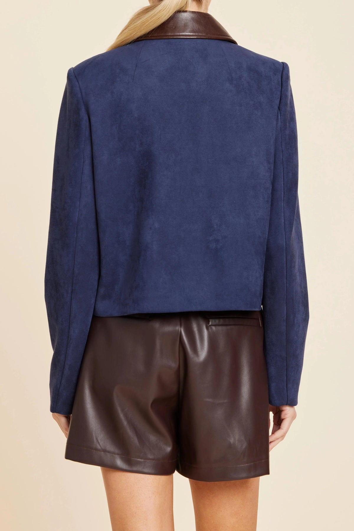 Faux Leather Trimmed Jacket by Dolce Cabo - Image 3