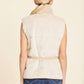 Faux Fur Shearling Trim Vest