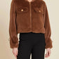 Faux Fur Cinched Sleeve Jacket by Dolce Cabo - Image 2