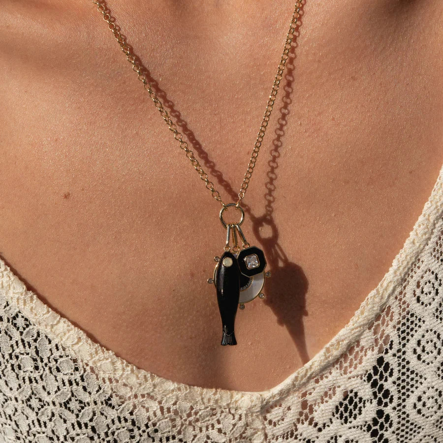 Santorini Charm Necklace-Jewelry-Uniquities