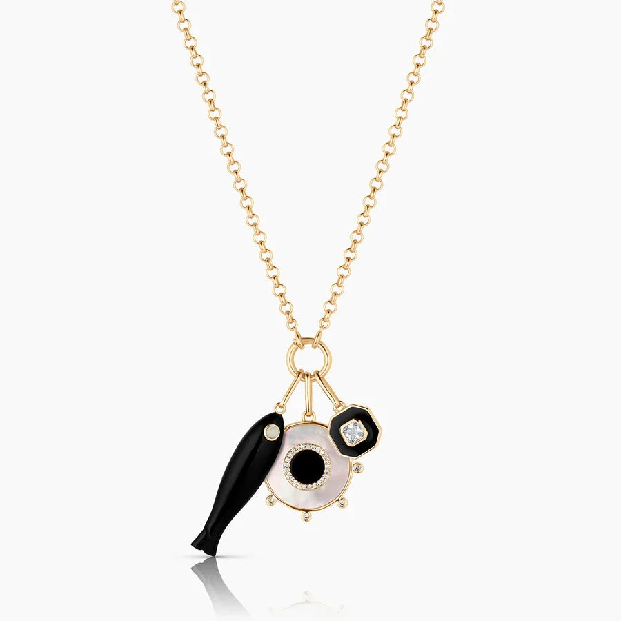 Santorini Charm Necklace-Jewelry-Uniquities