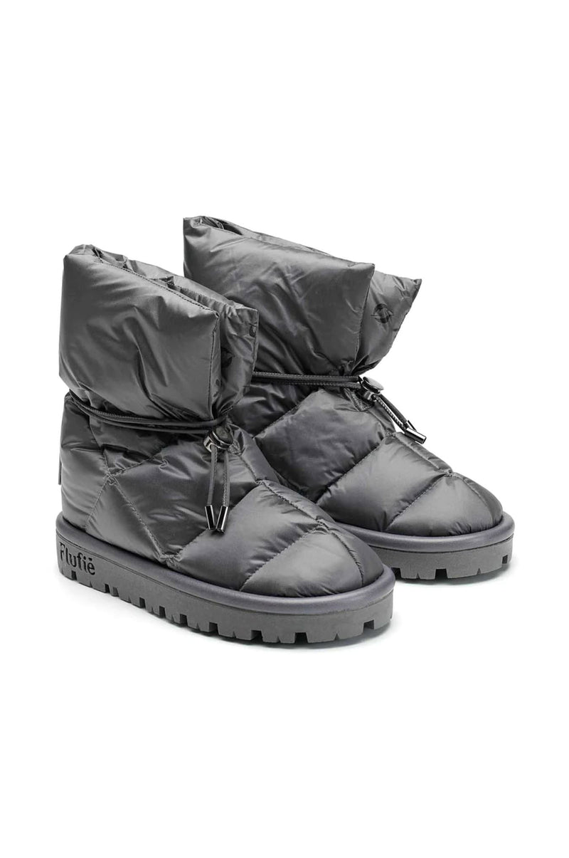 Metallic Pillow Boots-Shoes-Uniquities