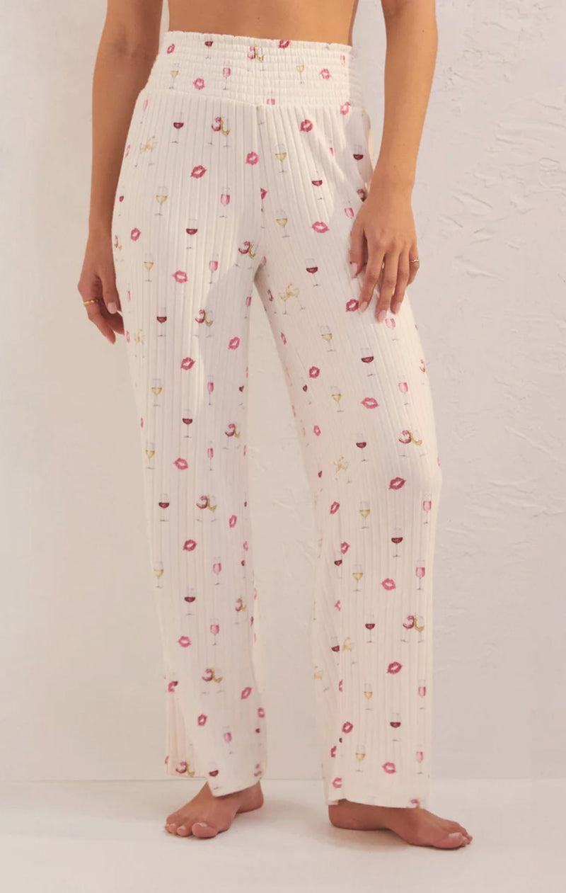 Dawn Wine Pant-Bottoms-Uniquities