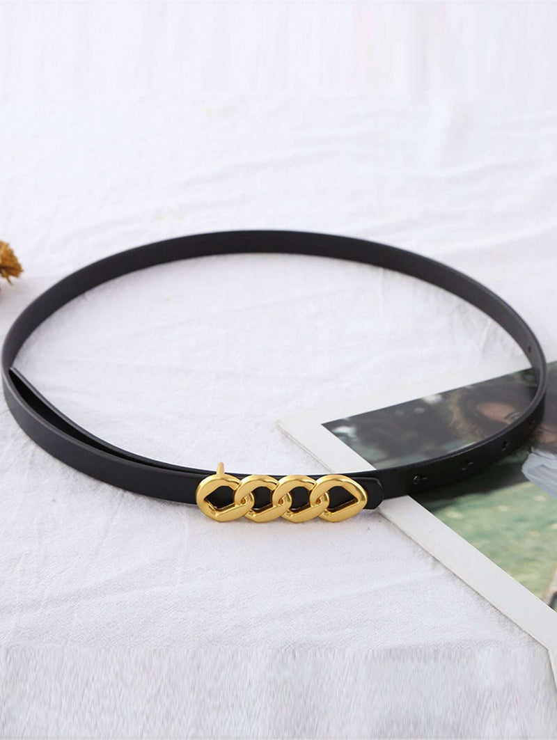 Quad Chain Belt in Black-Accessories-Uniquities