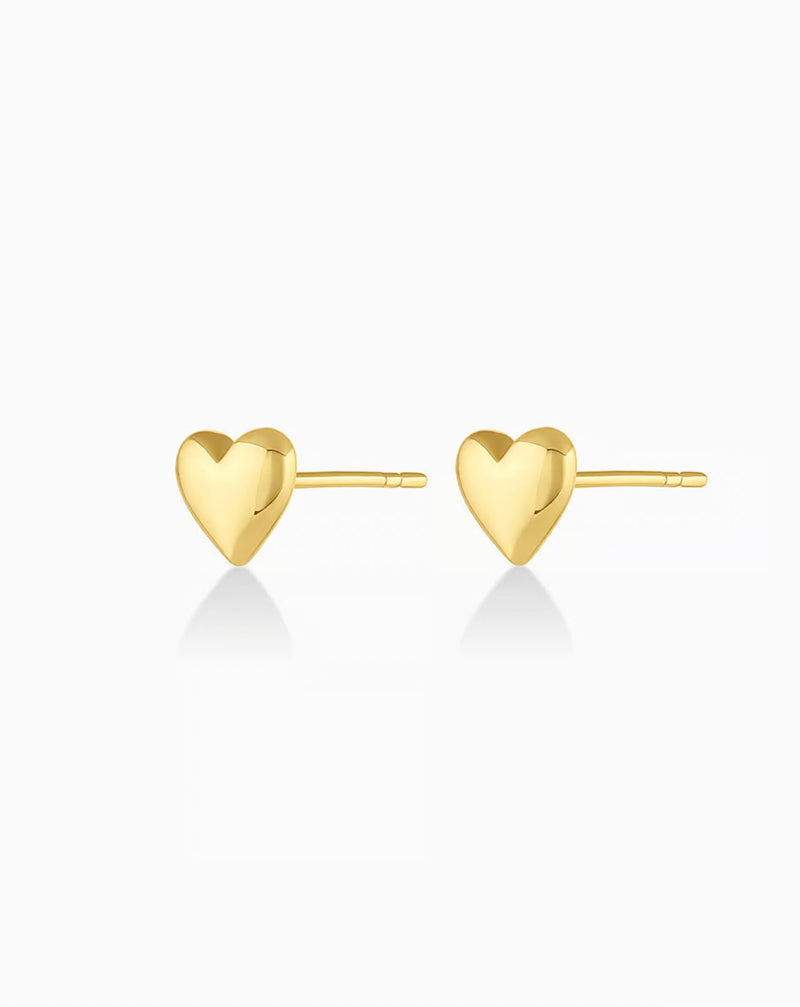 Lou Heart Studs-Jewelry-Uniquities