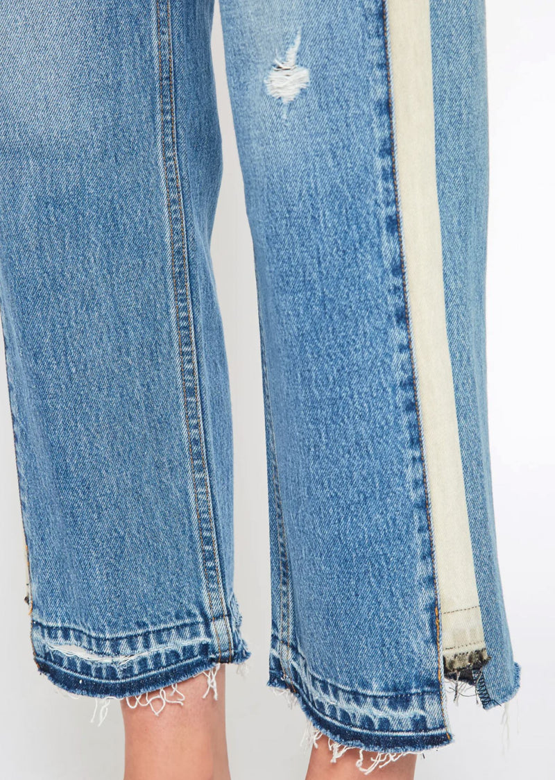 Remastered Upcycled Crop Straight Jeans-Denim-Uniquities