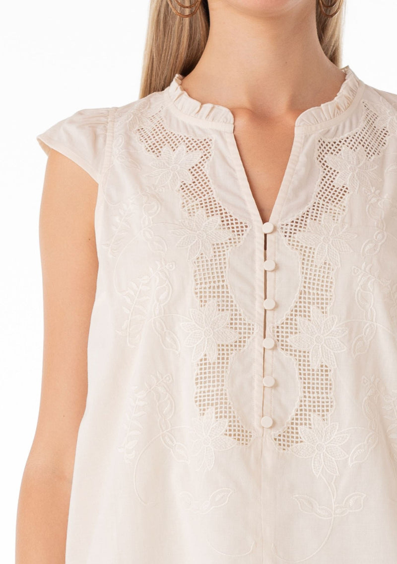 Catalina Embroidered Top-Tops/Blouses-Uniquities