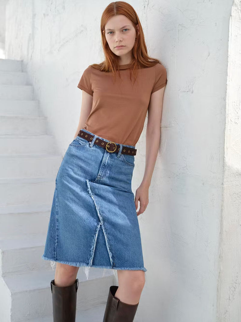 Deconstructed Skirt-Denim-Uniquities