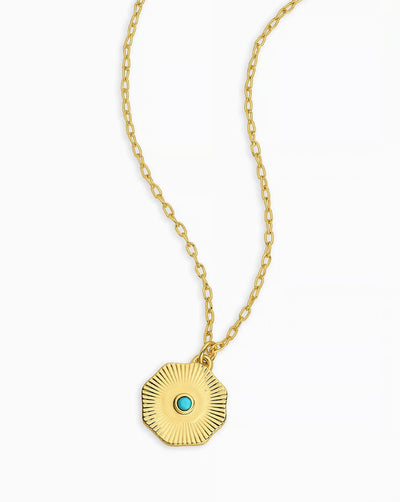 Birthstone Coin Necklace - December-Jewelry-Uniquities