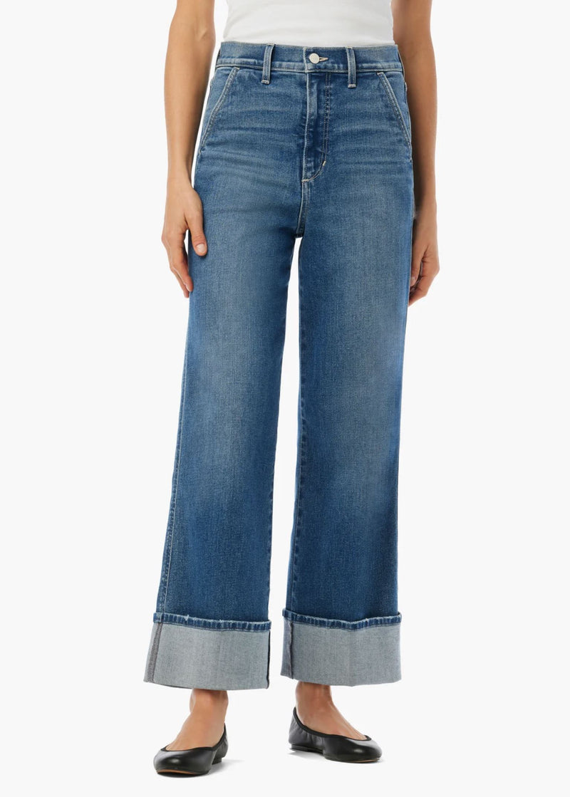 Trixie Trouser Jeans with Wide Cuff-Denim-Uniquities