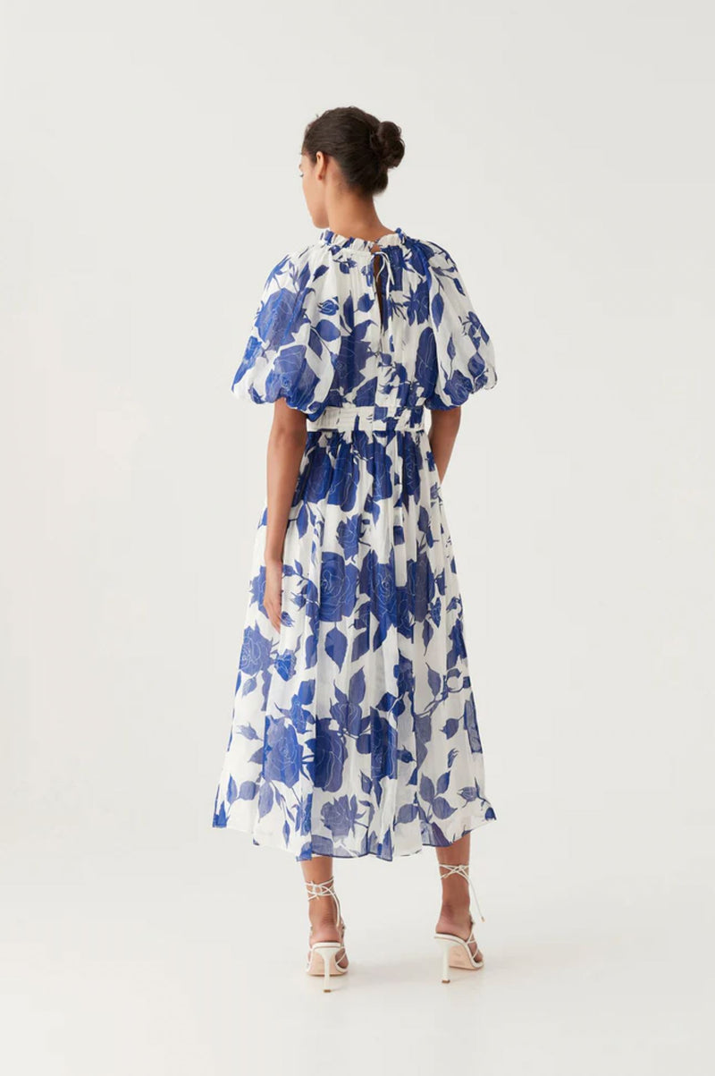 Elysium Blouson Midi Dress-Dresses-Uniquities