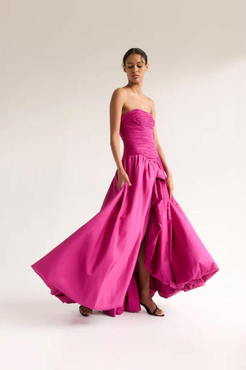 Violette Bubble Hem Maxi Dress-Dresses-Uniquities