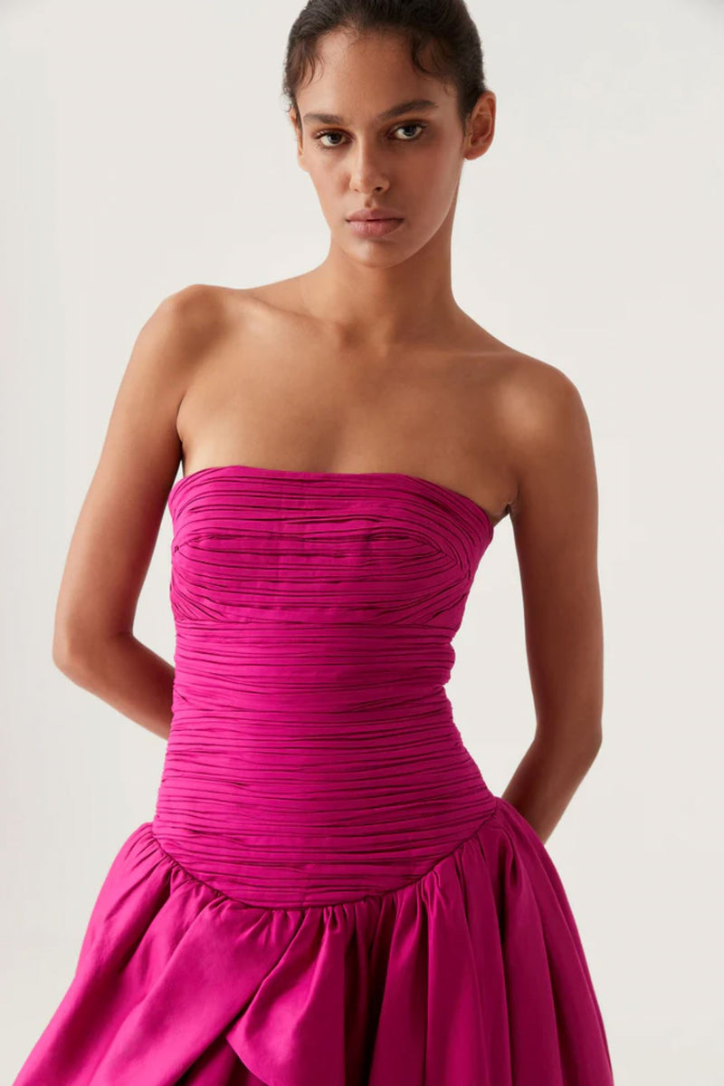 Violette Bubble Hem Maxi Dress-Dresses-Uniquities