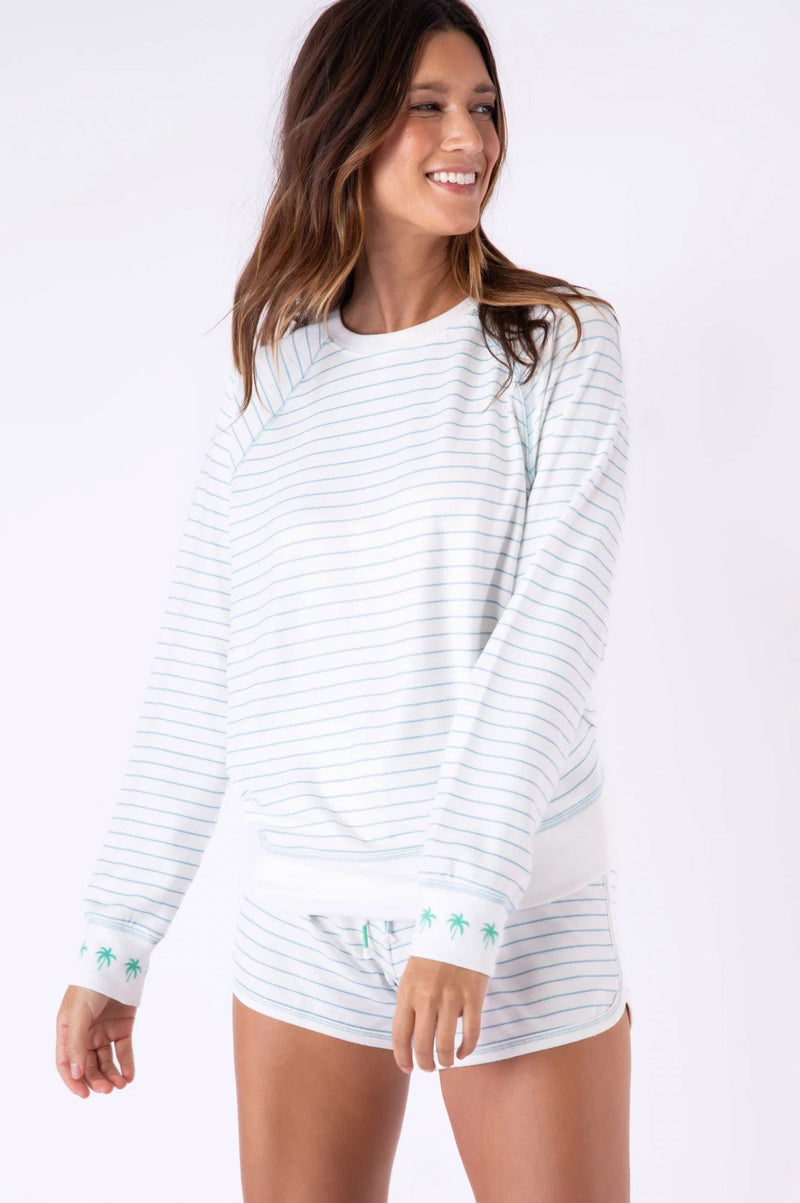 Long Sleeve Top Beach More, Worry Less-Lounge-Uniquities