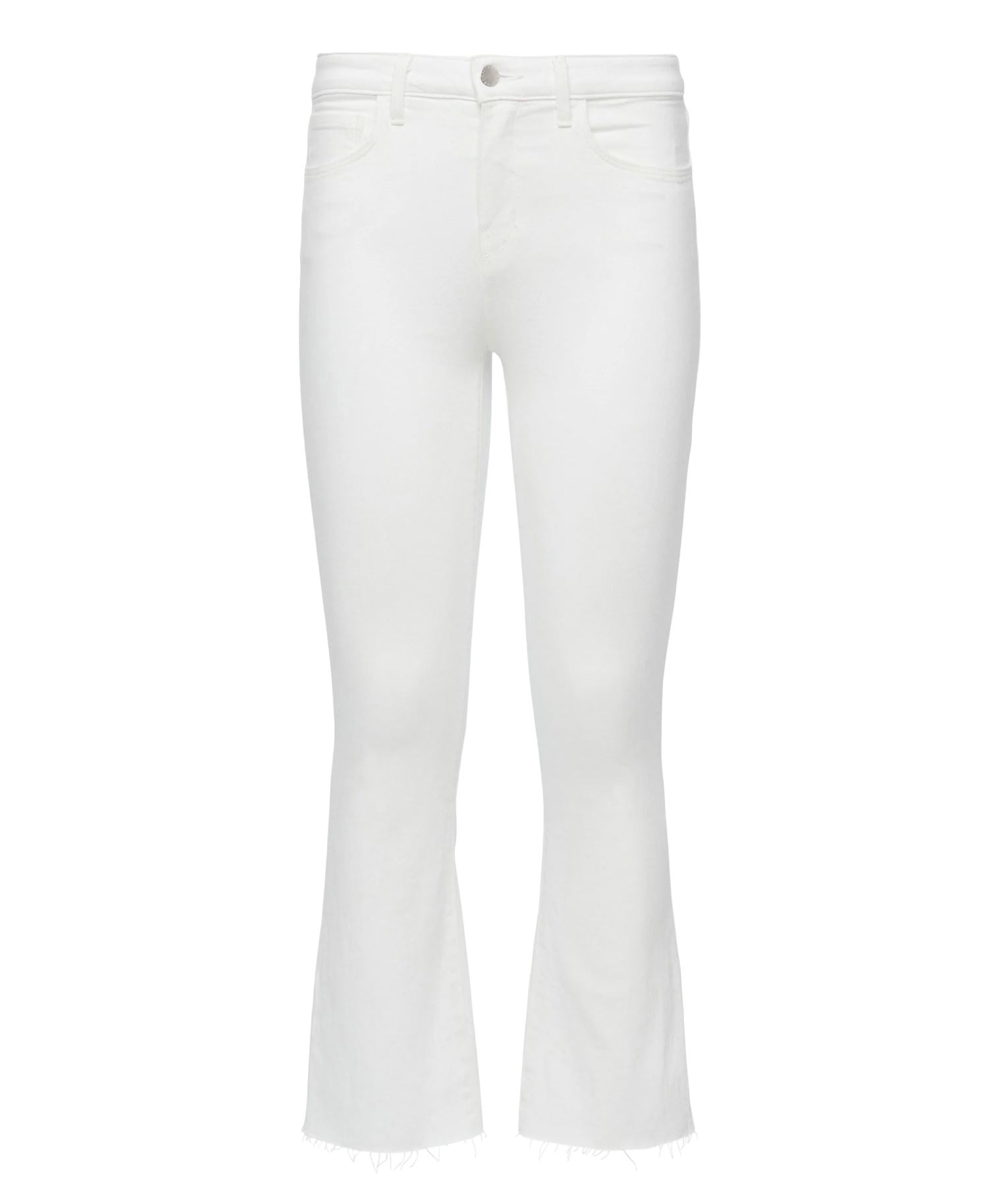 Kendra High Rise Crop Flare Jeans-Denim-Uniquities